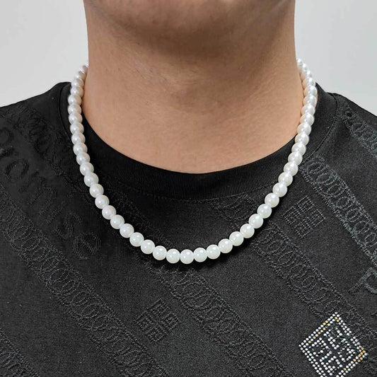 8mm Pearl Choker Necklace Minimal Luxury Jewelry for Women | Caratix Jewelry - CaratixJewelry