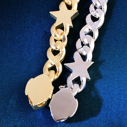 Star Necklace with Copper & Zircon | Trendy Hip Hop Jewelry for Men & Women | Caratix Jewelry - CaratixJewelry