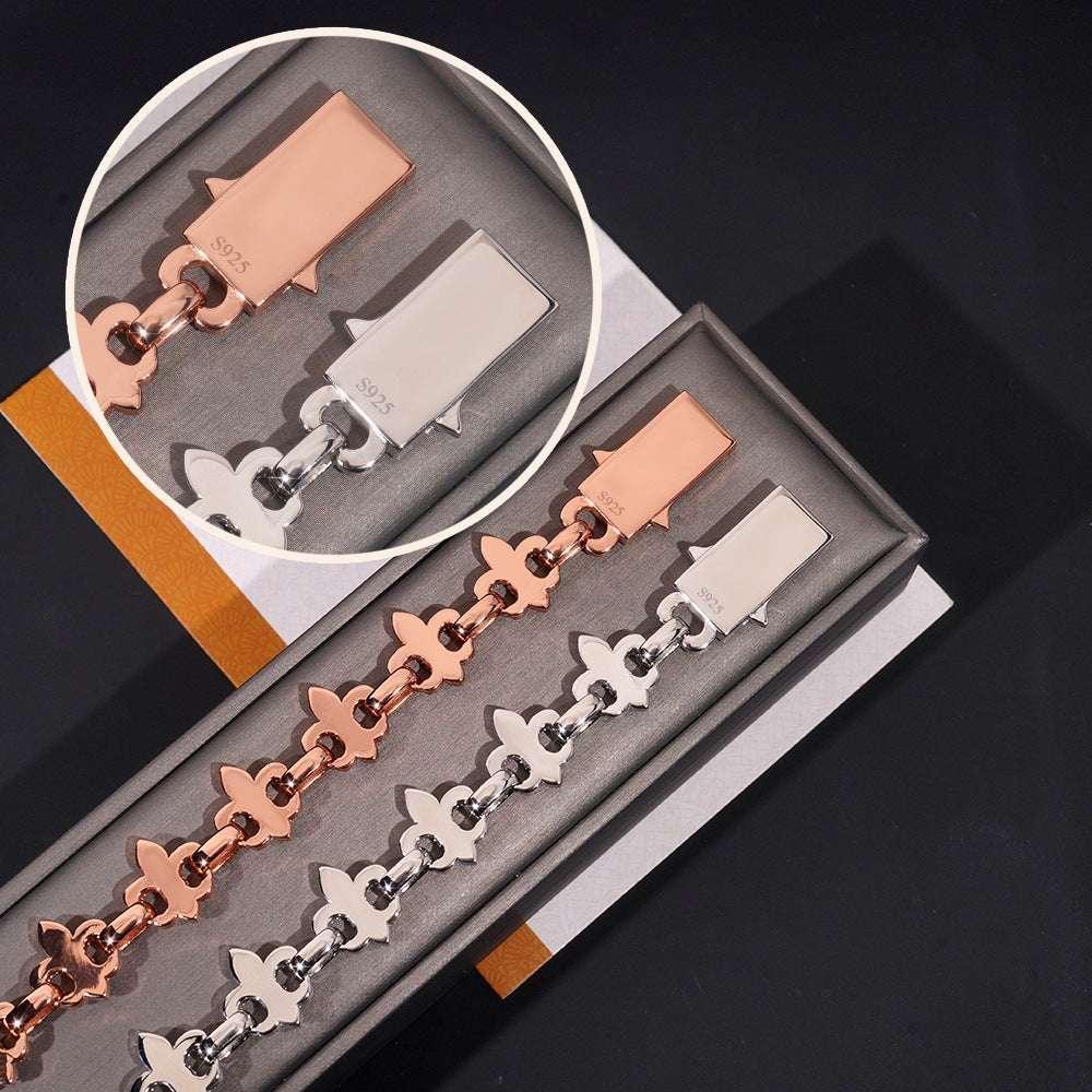 16mm Moissanite Cross Bracelet | 2025 S925 Silver Men’s Iced Out Hip Hop Jewelry - CaratixJewelry