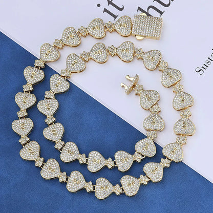 15mm Money Bag Cuban Chain Zircon Hip Hop Jewelry - CaratixJewelry