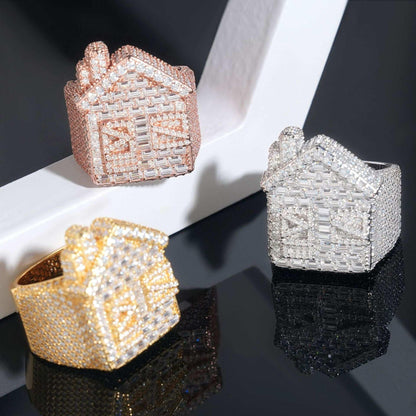 D-Color Moissanite Hip Hop Ring | 925 Silver Trendy Iced Out Jewelry Series - CaratixJewelry