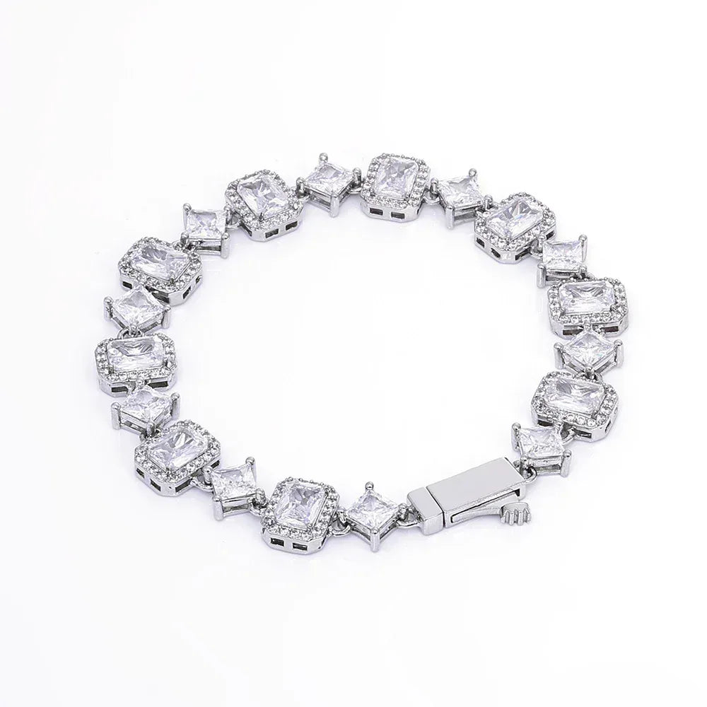 Geometric Gemstone Star Zircon Hip Hop Jewelry Bracelet | Caratix Jewelry - CaratixJewelry