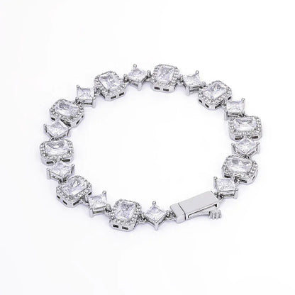 Geometric Gemstone Star Zircon Hip Hop Jewelry Bracelet | Caratix Jewelry - CaratixJewelry