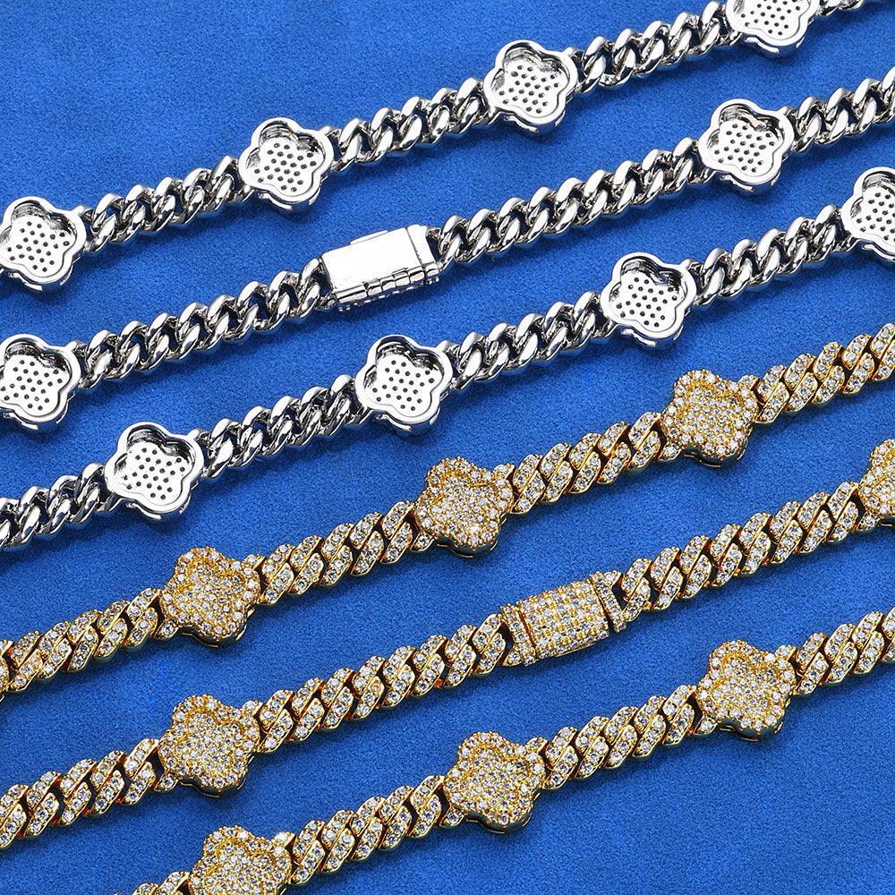 Moissanite Cuban Link Necklace for Men – S925 Sterling Silver Custom Luxury Hip Hop Jewelry - CaratixJewelry