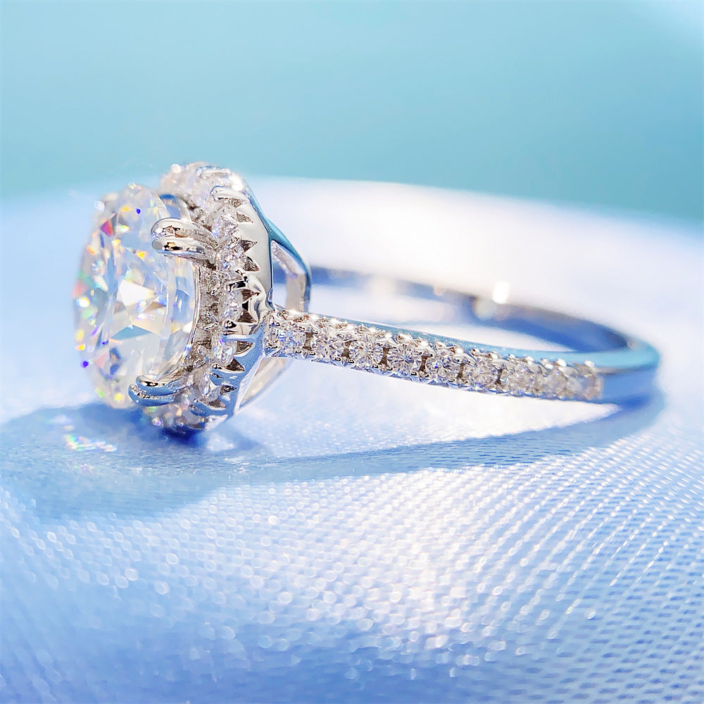 2026 Summer New S925 Silver 3ct Moissanite Ring | 3 Carat D Color VVS1 Solitaire | Caratix