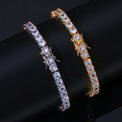 Moissanite Tennis Bracelet Luxury Hip Hop Jewelry for Men | Caratix Jewelry - CaratixJewelry