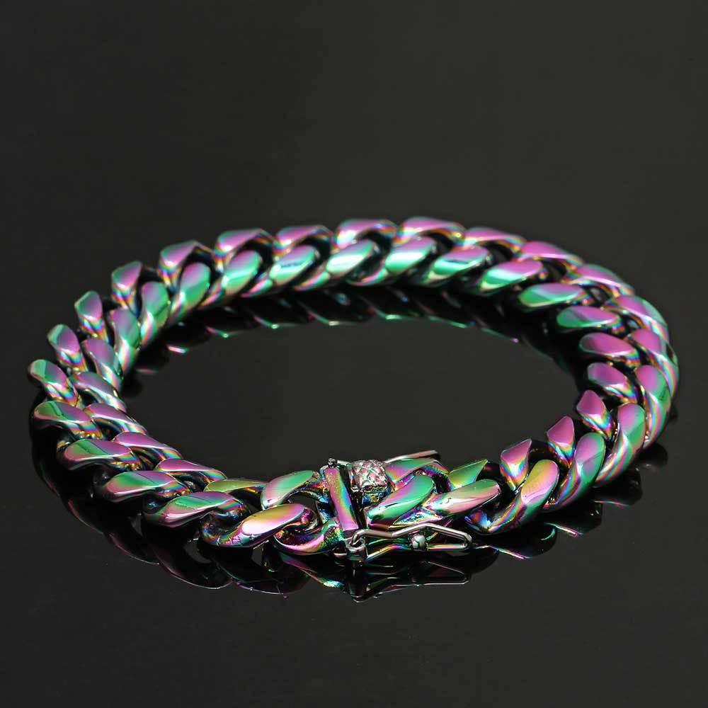 Cuban Link Bracelet with Classic Clasp for Men | Caratix Jewelry - CaratixJewelry