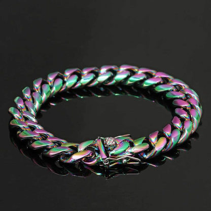 Cuban Link Bracelet with Classic Clasp for Men | Caratix Jewelry - CaratixJewelry