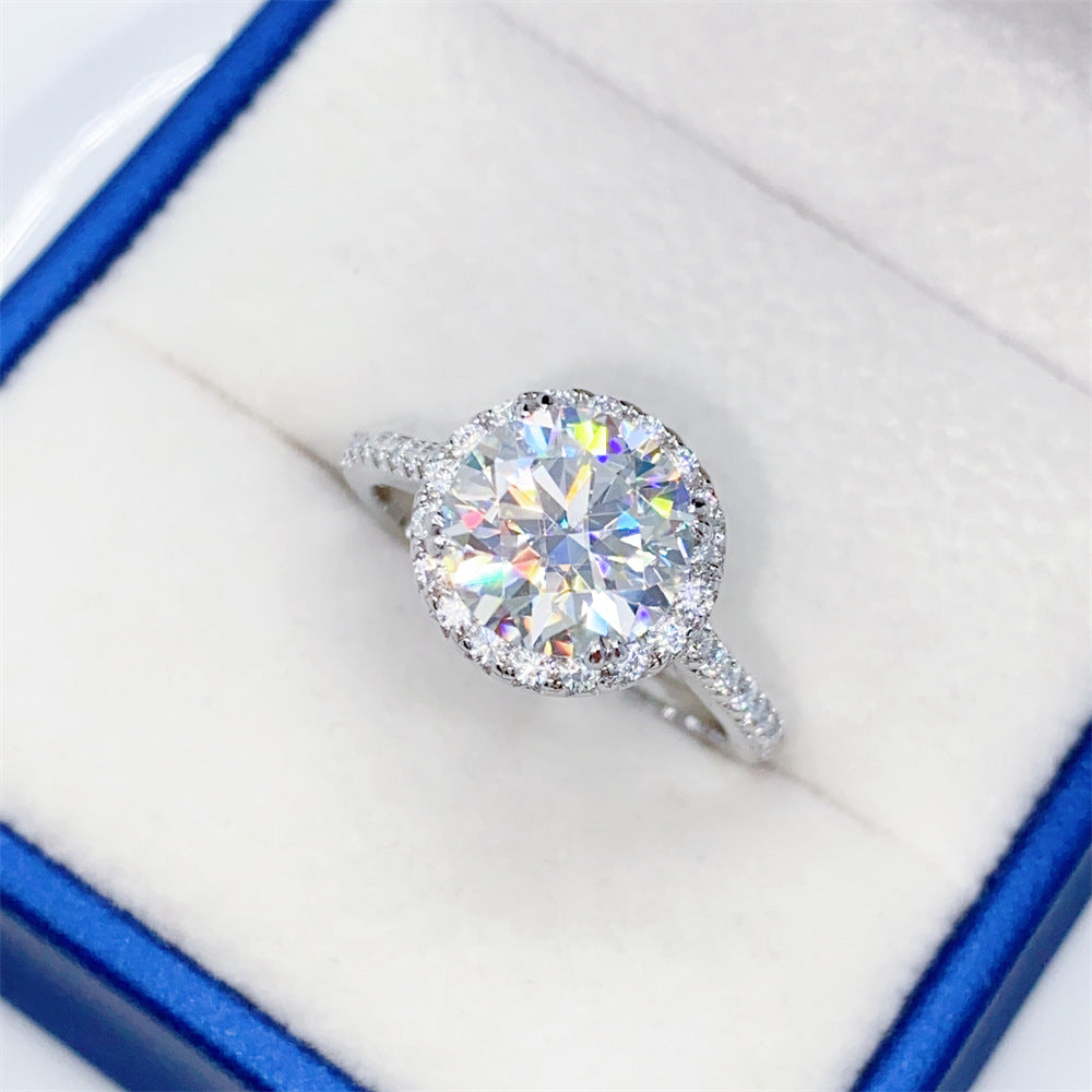 2026 Summer New S925 Silver 3ct Moissanite Ring | 3 Carat D Color VVS1 Solitaire | Caratix
