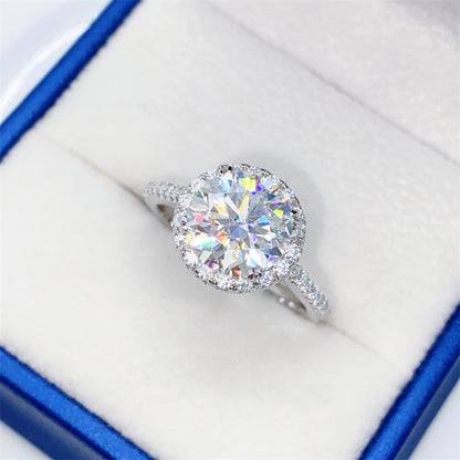 2026 Summer New S925 Silver 3ct Moissanite Ring | 3 Carat D Color VVS1 Solitaire | Caratix