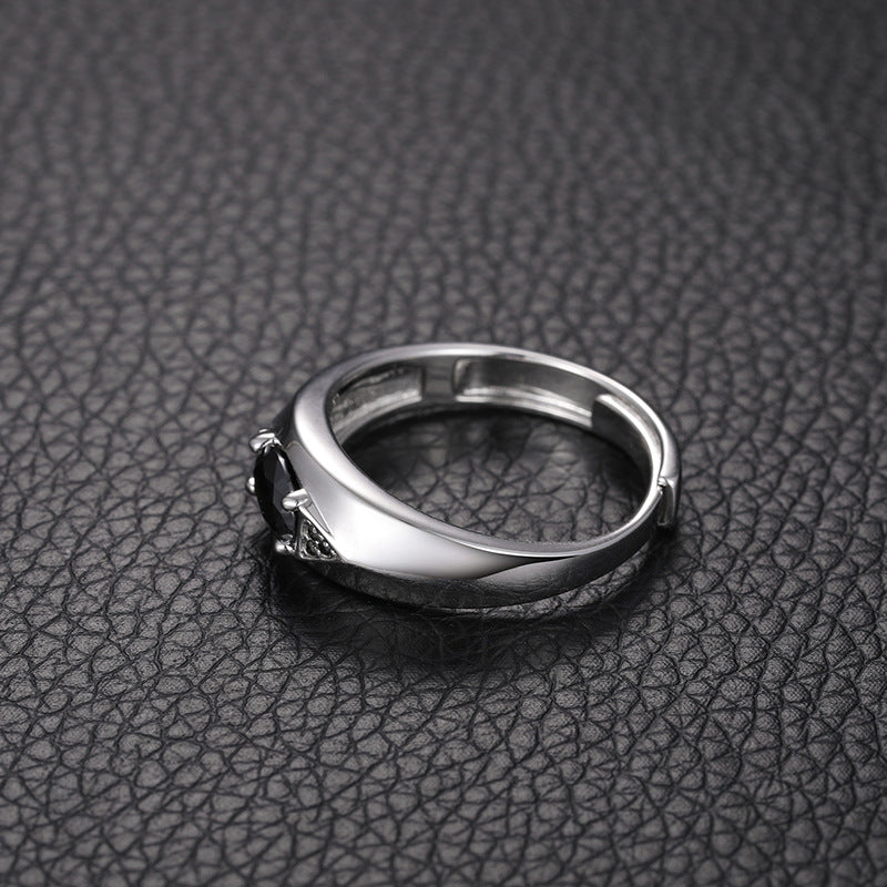 S925 Sterling Silver Marquise Moissanite Eye of Horus Ring – Adjustable Premium Statement Band