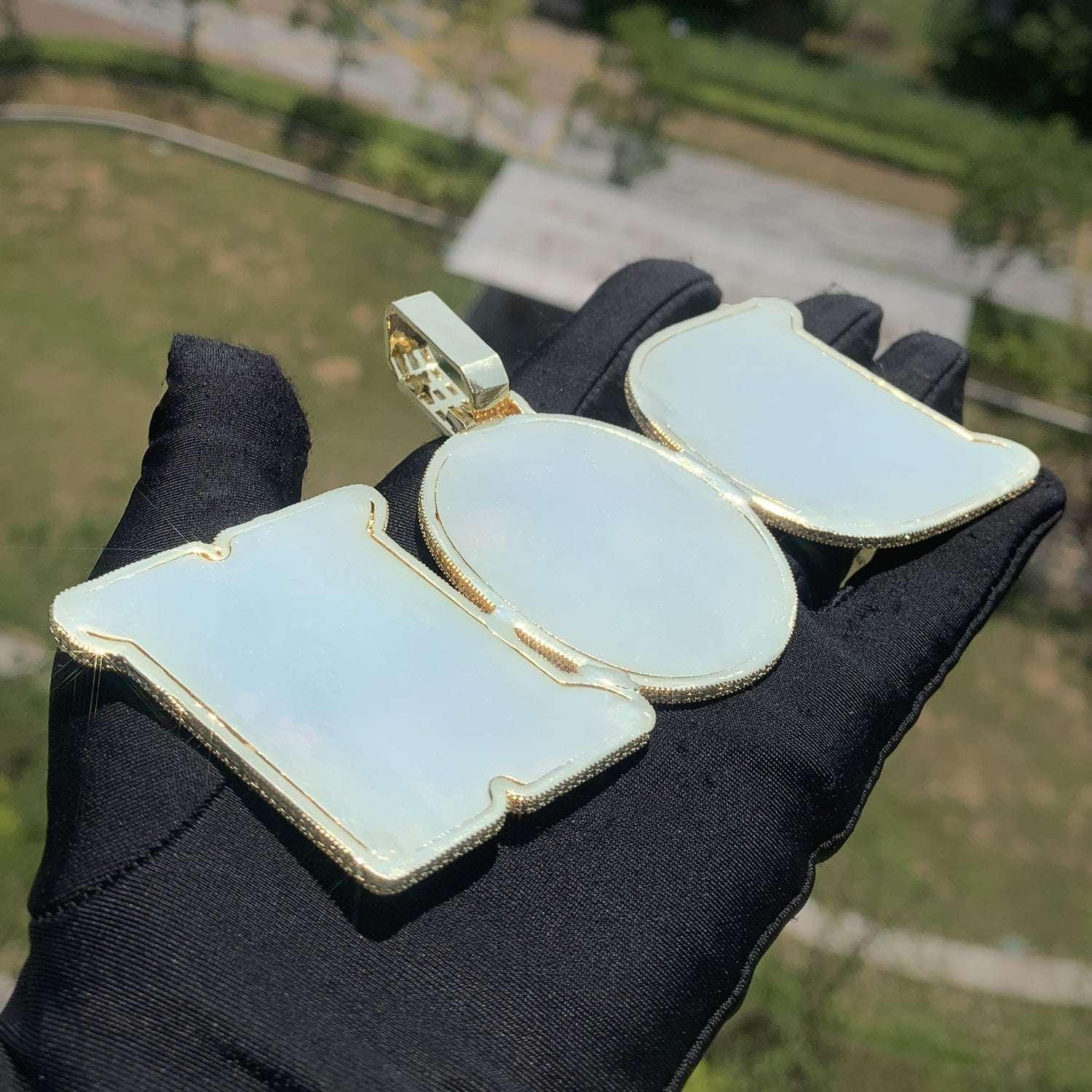 Iced Out Letter Pendant | CZ Hip Hop Personalized Initial Necklace Jewelry - CaratixJewelry