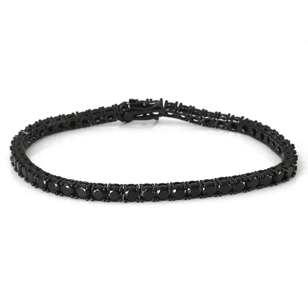 Tennis Chain Zircon Bracelet Copper Plated 18K Gold Hip Hop Jewelry for Men | Caratix Jewelry - CaratixJewelry