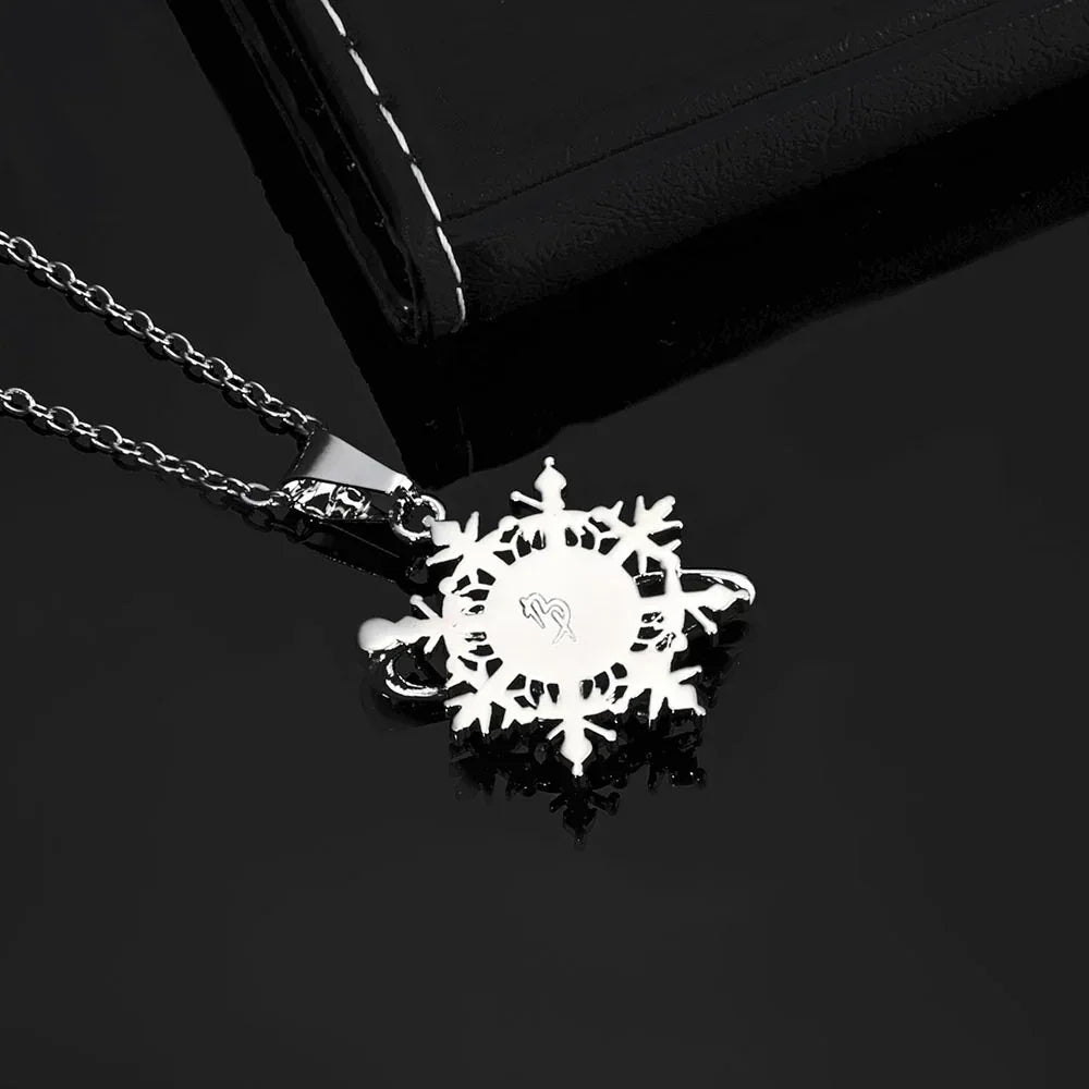 Iced Out Snowflake Star Pendant Necklace Zircon Custom Chain Style for Women | Caratix Jewelry - CaratixJewelry