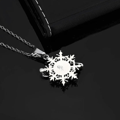 Iced Out Snowflake Star Pendant Necklace Zircon Custom Chain Style for Women | Caratix Jewelry - CaratixJewelry