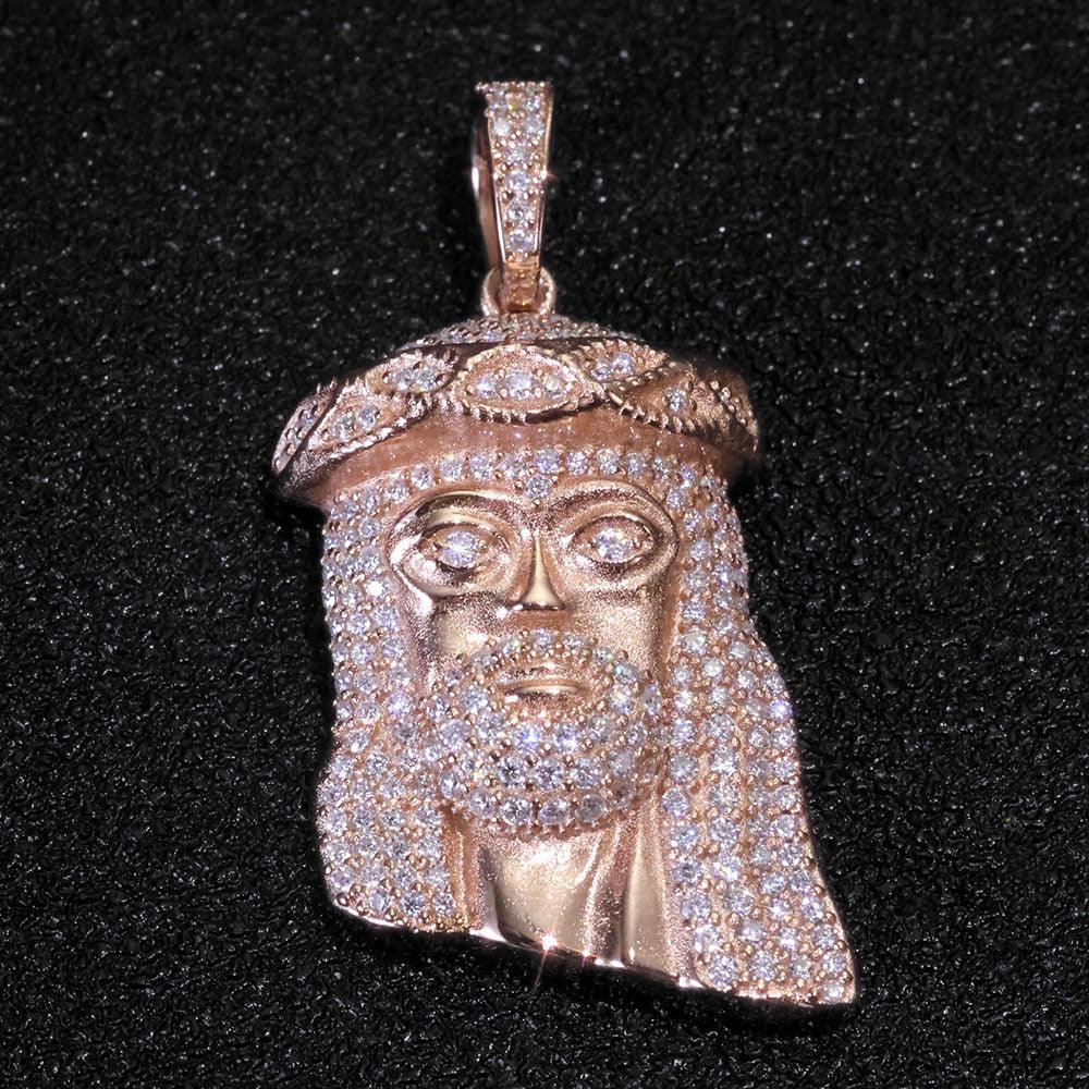 Custom 3D Vintage Figural Pendant | Full Iced-Out Hip Hop Jewelry for Men | Caratix - CaratixJewelry