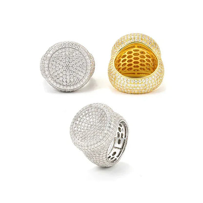 Men’s D-Color Moissanite Hip Hop Ring | S925 Silver Iced Out Fashion Jewelry - CaratixJewelry