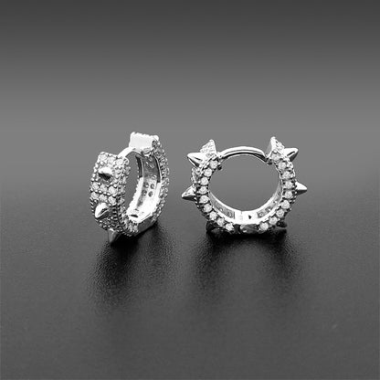 S925 Sterling Silver Moissanite Stud Earrings | D Color VVS1 Diamond Tester Proven | Caratix