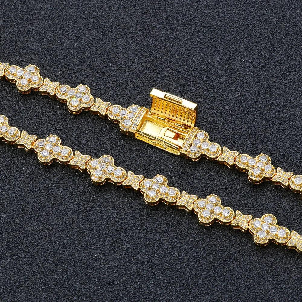 Cross Star Chain Zircon Bracelet Luxury Hip Hop Jewelry for Men & Women | Caratix Jewelry - CaratixJewelry