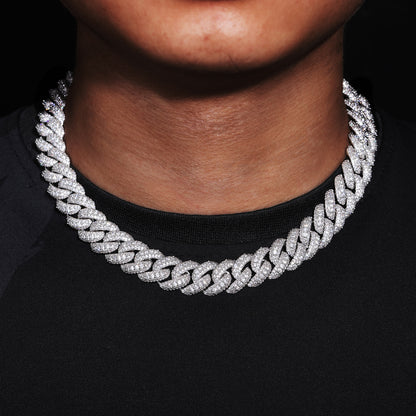 15mm-18mm Bubble Cuban Link Chain Iced Out | Caratix