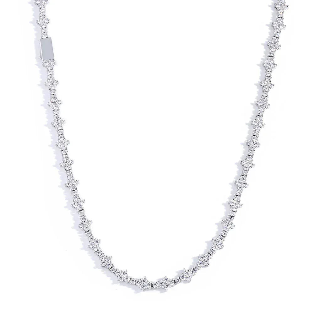 Airplane Moissanite Tennis Chain – S925 Sterling Silver Iced-Out Hip Hop Unisex Luxury Streetwear Necklace - CaratixJewelry