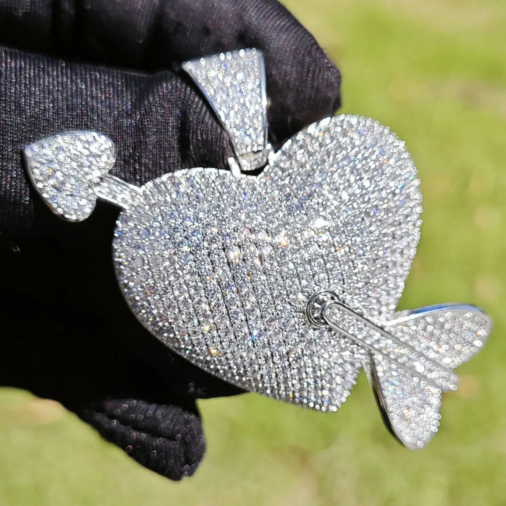 Romantic Heart Pendant Necklace | CZ Hip Hop Unisex Trendy Fashion Jewelry - CaratixJewelry