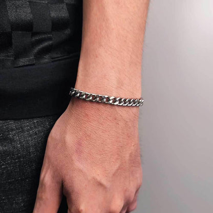 Four-Sided Cut Miami Cuban Chain Bracelet Caratix Jewelry - CaratixJewelry