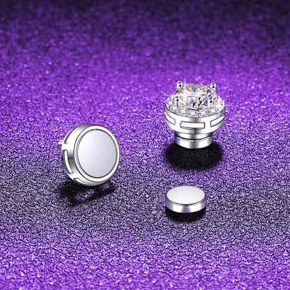 2026 New Original Moissanite Magnetic Earrings - 925 Silver