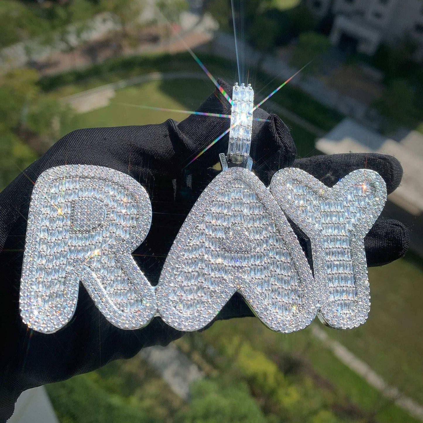 Custom Letter & Number Pendant | DIY Hip Hop Iced Out Personalized Necklace - CaratixJewelry