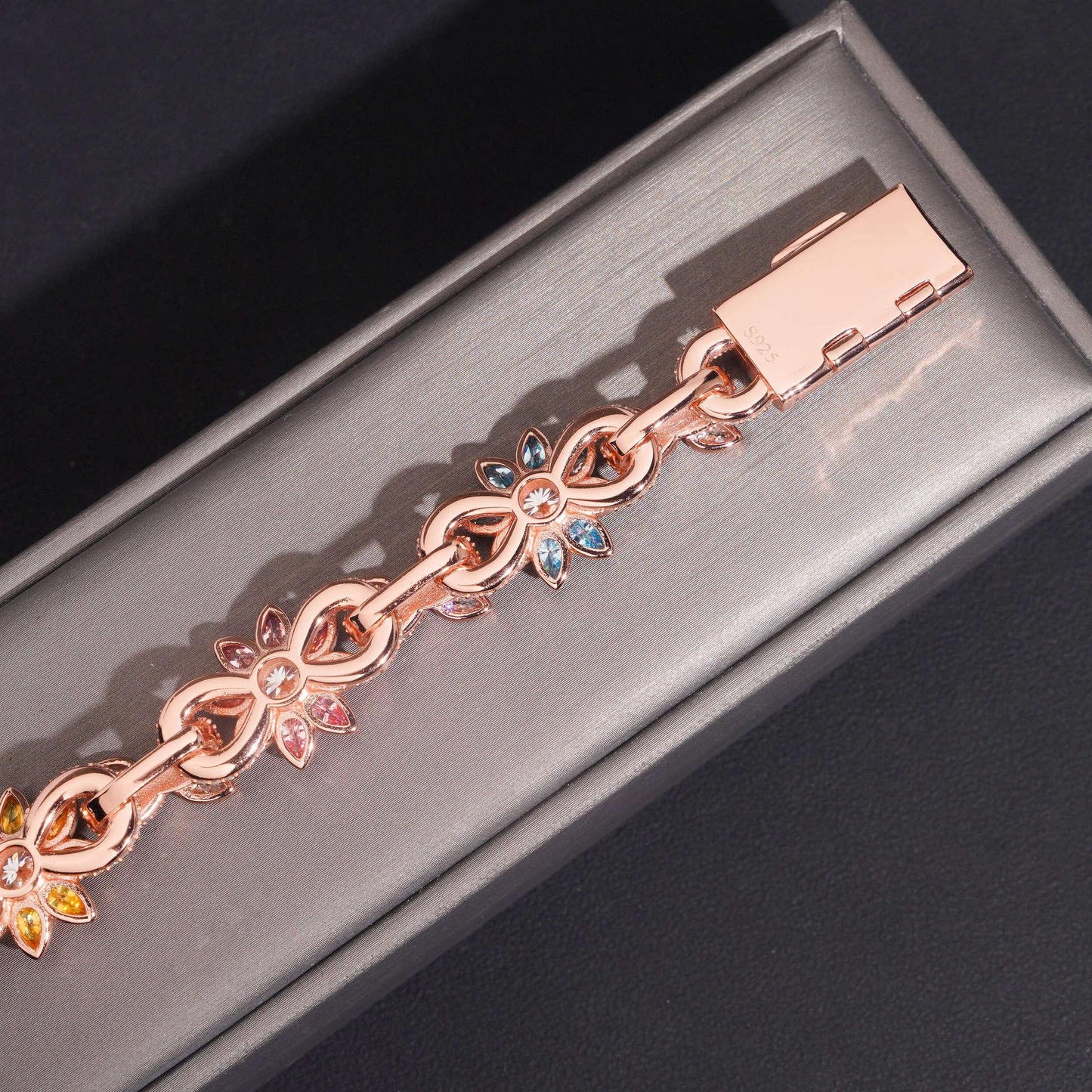 16mm Colored Moissanite Cuban Link Chain with Flower Design – S925 Sterling Silver Iced-Out Hip Hop Men’s Streetwear Necklace - CaratixJewelry