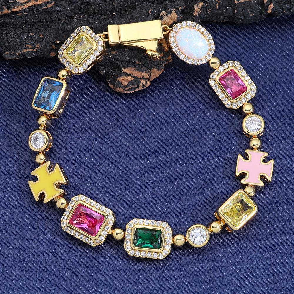 Fully Iced Out Rapper Chain Micro Pave Zircon Hip Hop Jewelry | Caratix Jewelry - CaratixJewelry