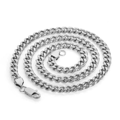 Snake Head Cuban Chain Necklace with Box Clasp 18K Gold Plated for Men | Caratix Jewelry - CaratixJewelry