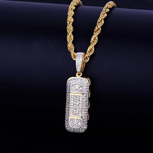 Men's 3D Capsule Necklace | Premium Copper CZ Medicine Jewelry Caratix - CaratixJewelry