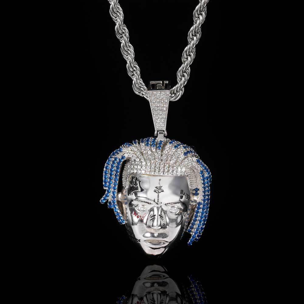 Custom Hip Hop Singer Portrait Pendant Necklace with Zircon Stones for Men | Caratix Jewelry - CaratixJewelry