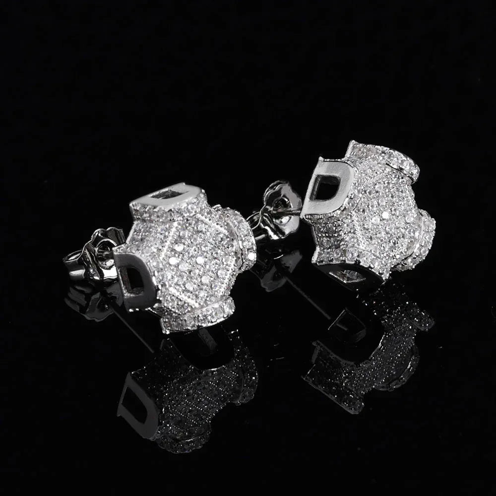 Custom S925 Sterling Silver Moissanite Stud Earrings for Men | Luxury Hip Hop Jewelry – Caratix Jewelry - CaratixJewelry