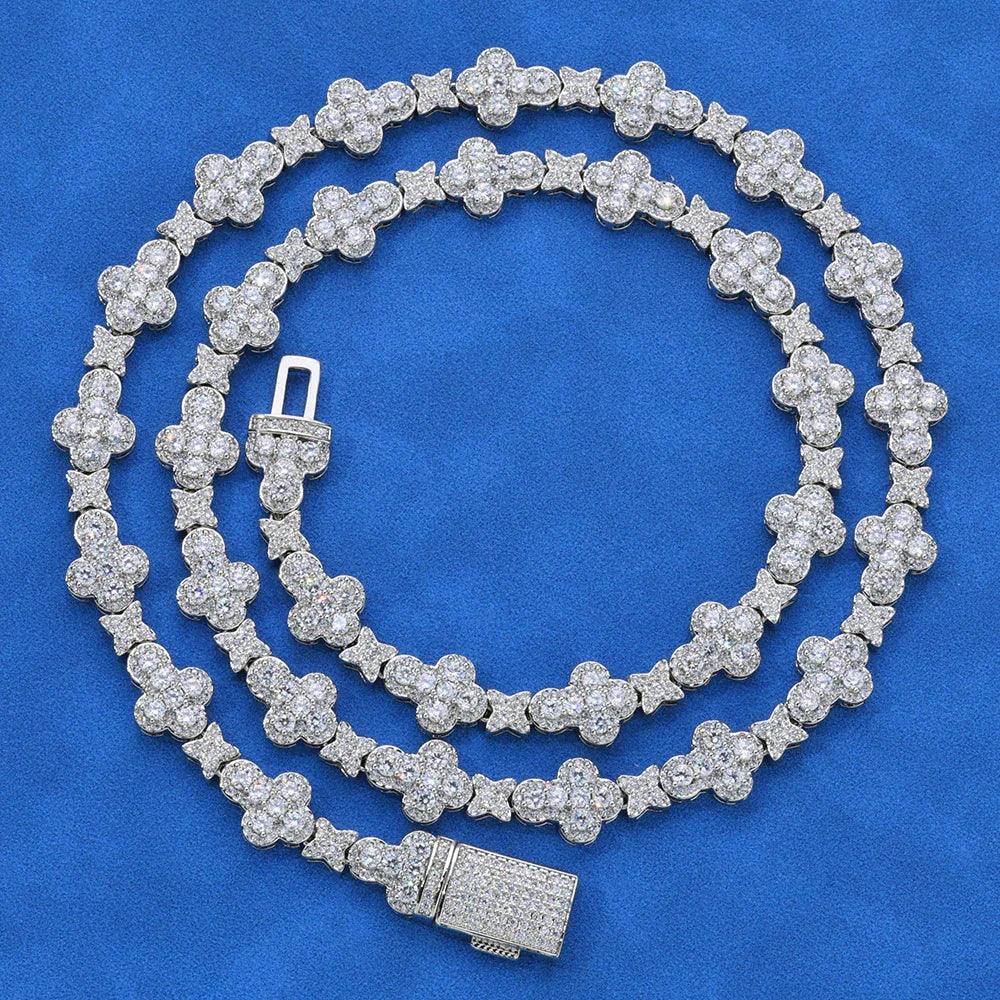 10mm Cross Star Iced Out Zircon Rapper Chain Hip Hop Jewelry | Caratix Jewelry - CaratixJewelry