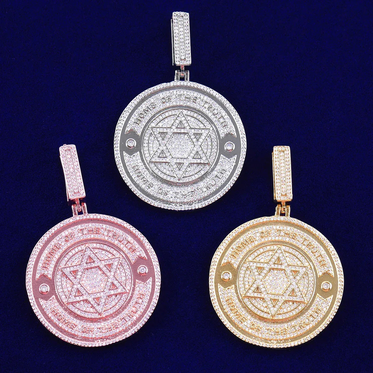 Women's 6-Pointed Star Circle Necklace | Sacred Geometry Amulet - CaratixJewelry