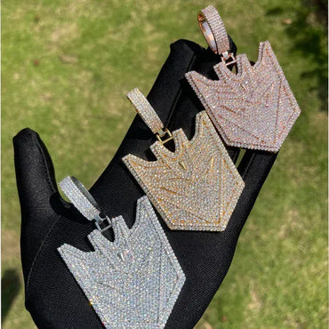 Luxury Iced Out Transformers Pendant for Men & Women | Hip Hop Robotic Head Necklace | Full CZ Unisex Bling | Cyberpunk Streetwear Jewelry | Caratix - CaratixJewelry