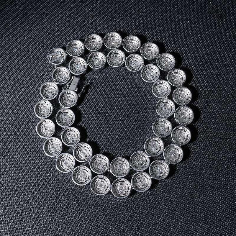 13mm Moissanite Cuban Link Necklace | S925 Silver Men’s Iced Out Hip Hop Chain - CaratixJewelry