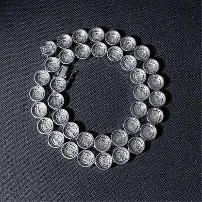 13mm Moissanite Cuban Link Necklace | S925 Silver Men’s Iced Out Hip Hop Chain - CaratixJewelry