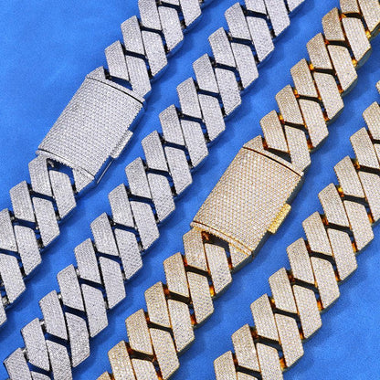 Cut Iced Out Cuban Chain Zircon Rapper Necklace - CaratixJewelry