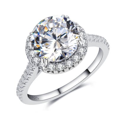 2026 Summer New S925 Silver 3ct Moissanite Ring | 3 Carat D Color VVS1 Solitaire | Caratix