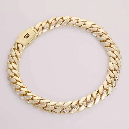 20mm Polished Cuban Link Necklace Gold Chain Rapper Style for Men | Caratix Jewelry - CaratixJewelry