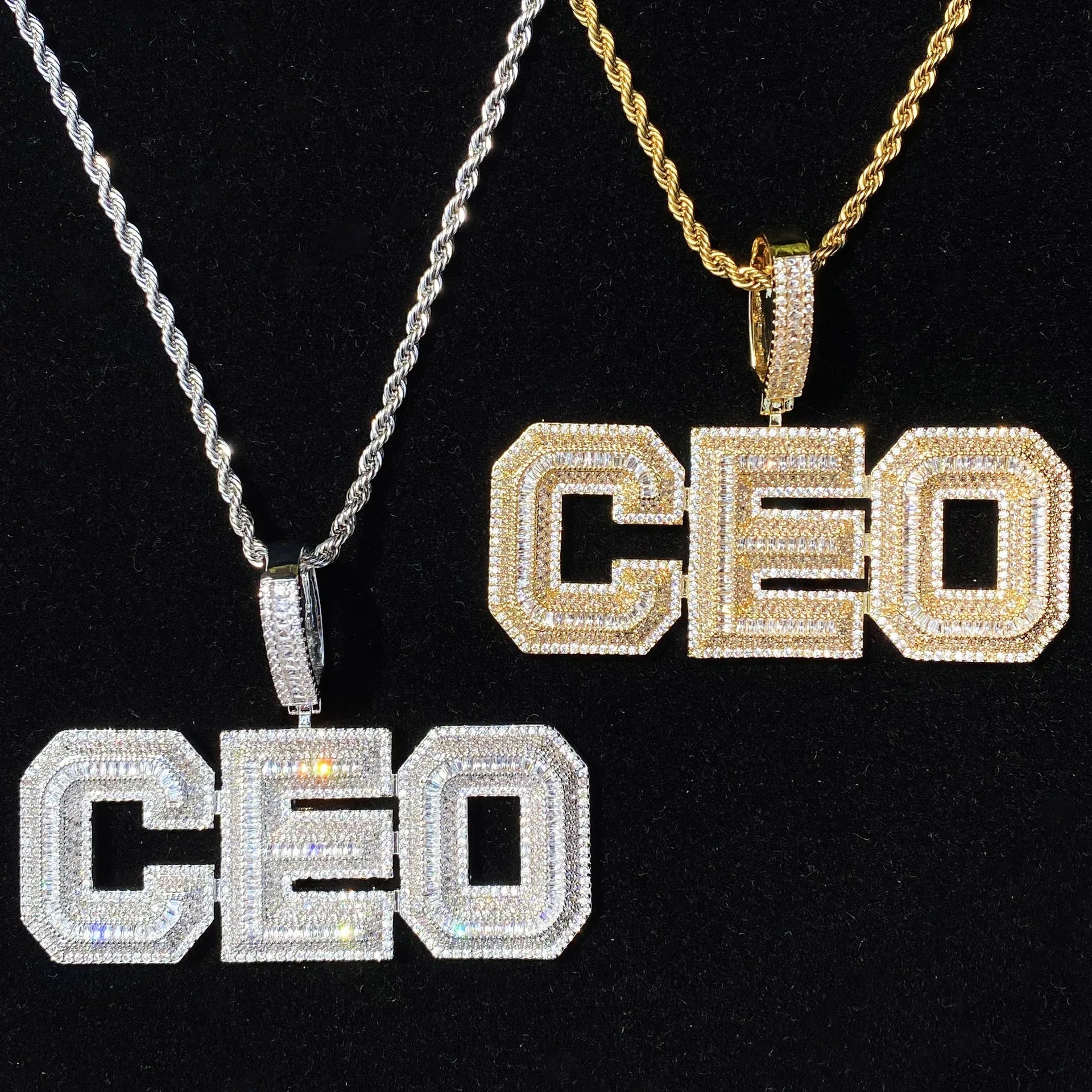 Women's Boss Babe Executive Necklace | Premium Copper CZ Leadership Jewelry - CaratixJewelry