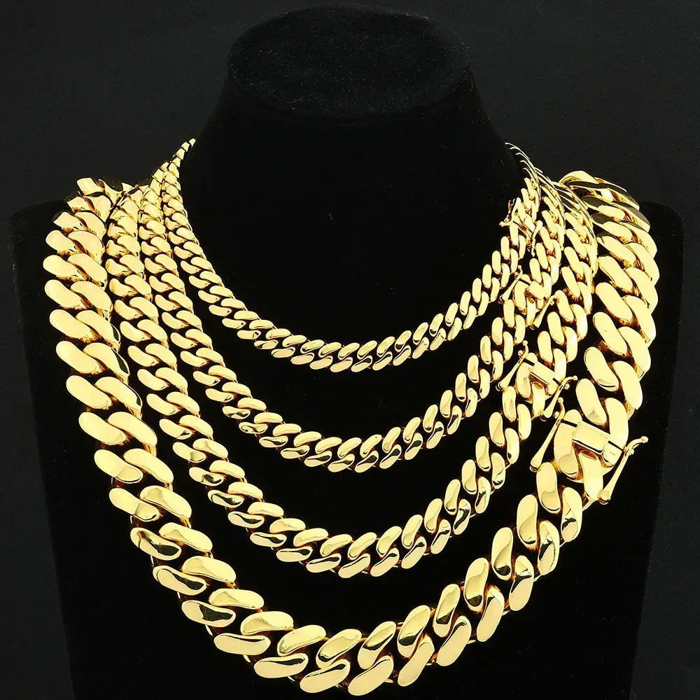 Polished Cuban Link Chain for Men – S925 Sterling Silver Minimalist Luxury Hip Hop Necklace - CaratixJewelry