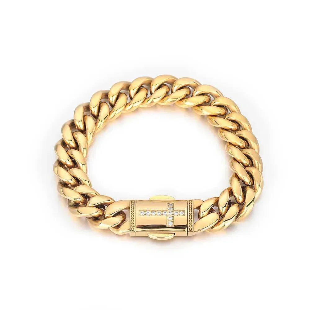 Miami Cuban Link Stainless Steel Bracelet for Men | Caratix - CaratixJewelry