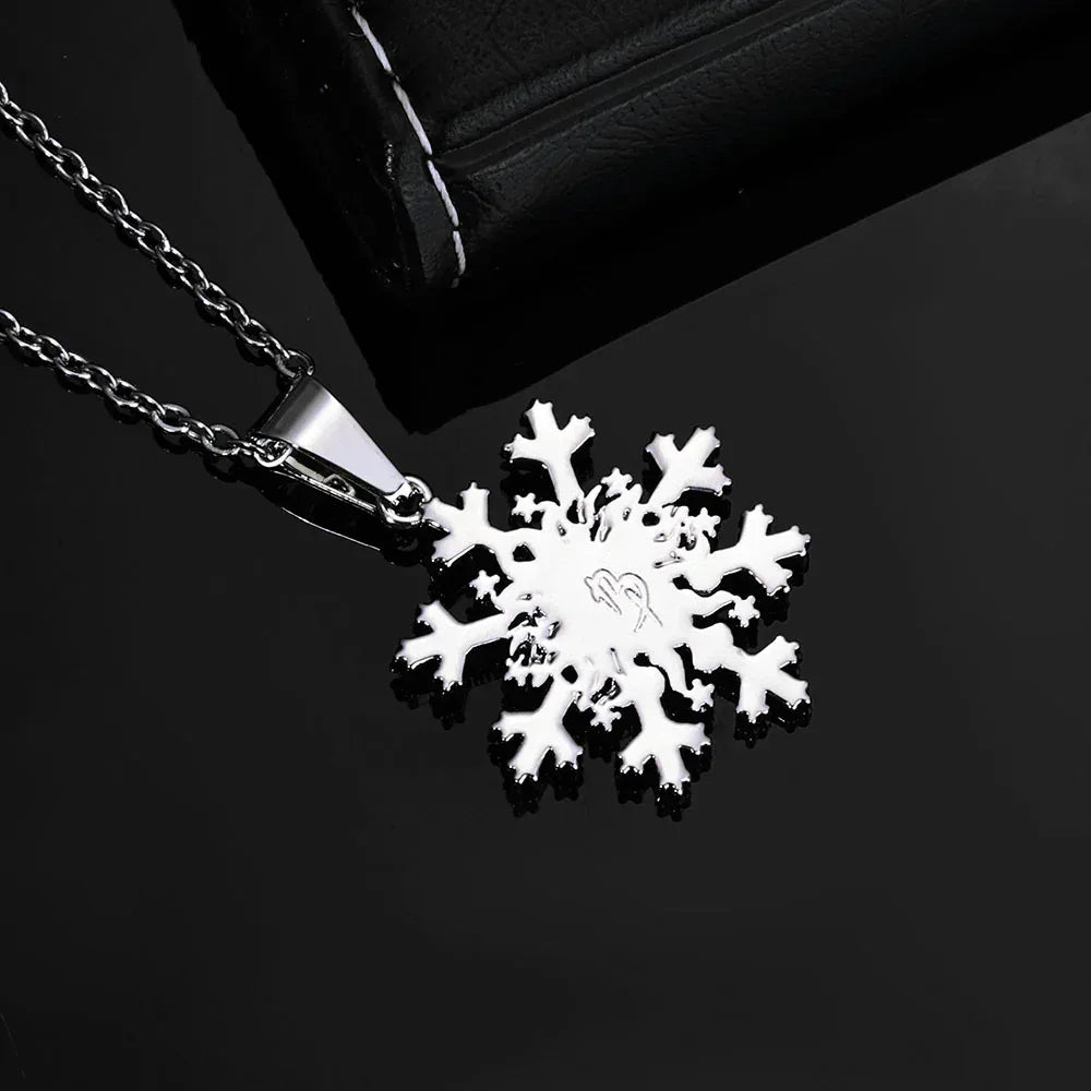 Custom Snowflake Portrait Pendant Necklace for Women | Trendy Hip Hop Jewelry – Caratix Jewelry - CaratixJewelry