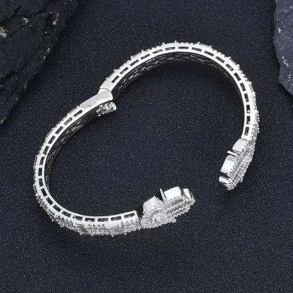 Mixed Zircon Hand of Fatima Bracelet for Men | High-End Hip Hop Jewelry | Caratix Jewelry - CaratixJewelry