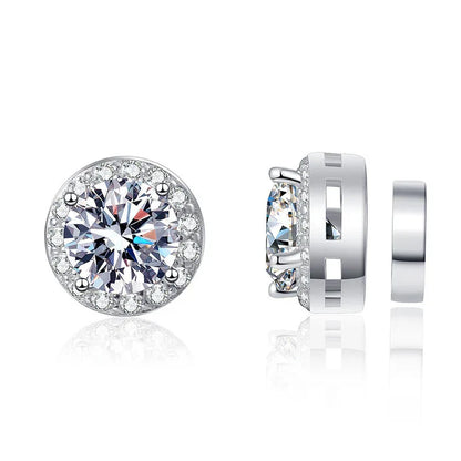 2026 New Original Moissanite Magnetic Earrings - 925 Silver