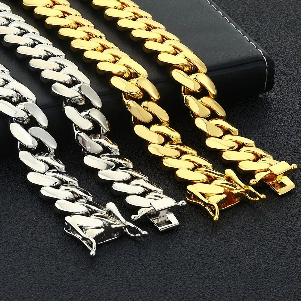 Polished Cuban Link Chain for Men – S925 Sterling Silver Minimalist Luxury Hip Hop Necklace - CaratixJewelry